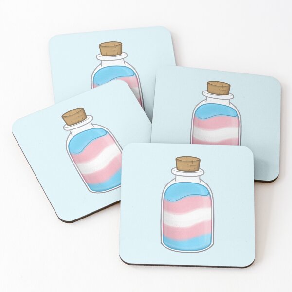 Item preview, Transgender Pride colored Sand Bottle designed and sold by Floramisu.