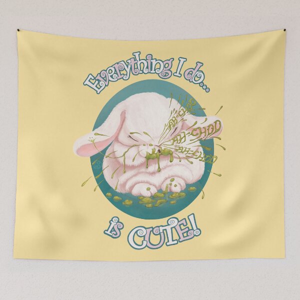 Item preview, Disgustingly Cute Bunny designed and sold by FloofMonsterCo.