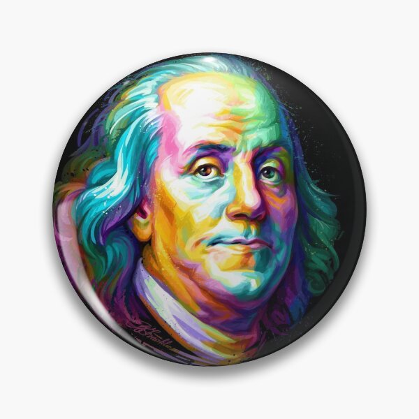 Item preview, Benjamin Franklin Colorful Portrait  designed and sold by Stonemask.