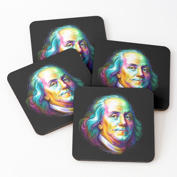 Item preview, Benjamin Franklin Colorful Portrait  designed and sold by Stonemask.