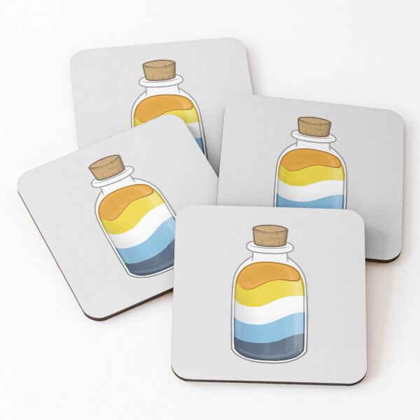Item preview, AroAce Pride colored Sand Bottle designed and sold by Floramisu.