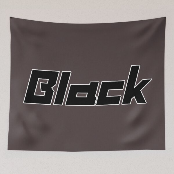 Item preview, Black, Anime Typography designed and sold by JoyforU.
