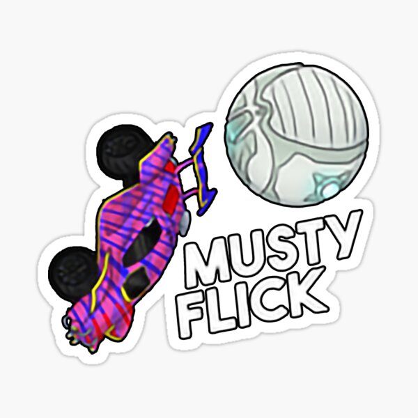 Musty Flick Red and Purple Car - Best gift idea Sticker