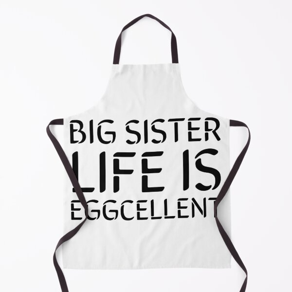 Item preview, Big Sister Life Is Eggcellent- Black designed and sold by Designs By YL.