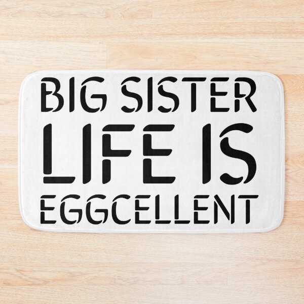 Item preview, Big Sister Life Is Eggcellent- Black designed and sold by Designs By YL.