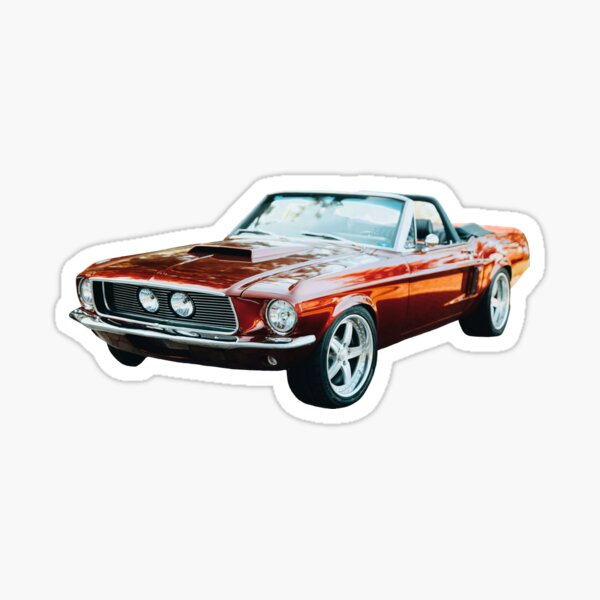 "American Car (DARK RED)" Sticker for Sale by FilipeFerreira Redbubble