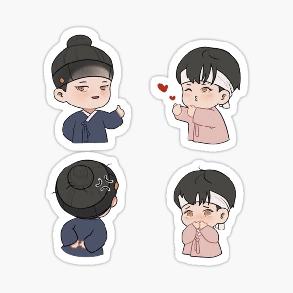 Painter of the night webtoon Sticker