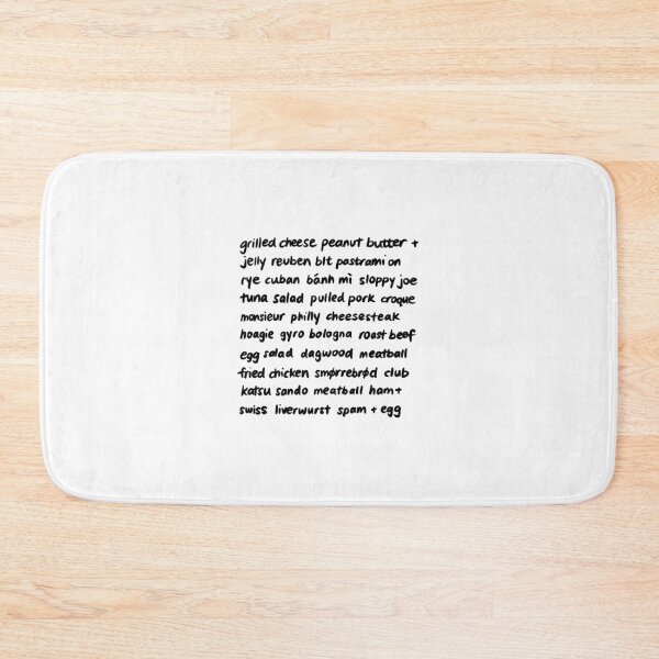Item preview, Sandwich Types Wall of Text designed and sold by bonniemamadraws.