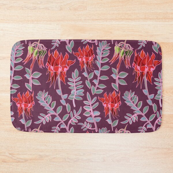 Item preview, Modern Australian Sturt Desert Pea Pattern designed and sold by Sketchbook Designs.