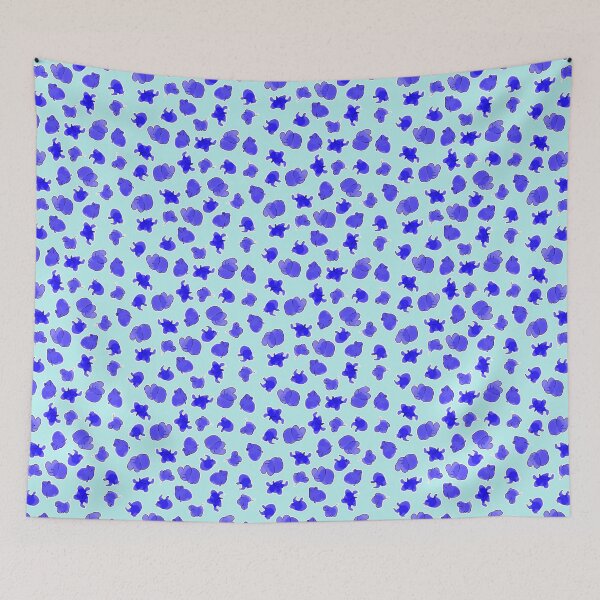 Item preview, Funky Watercolor Creatures in Blue designed and sold by fogoosherie.