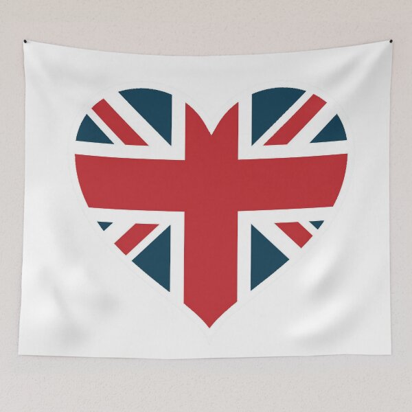 Item preview, UK British Union Jack Flag in Our Hearts designed and sold by WearWolfDesigns.