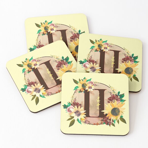 Item preview, Gemini Zodiac Horoscope Maroon Sunflower Floral Monogram designed and sold by Bumblefuzzies.