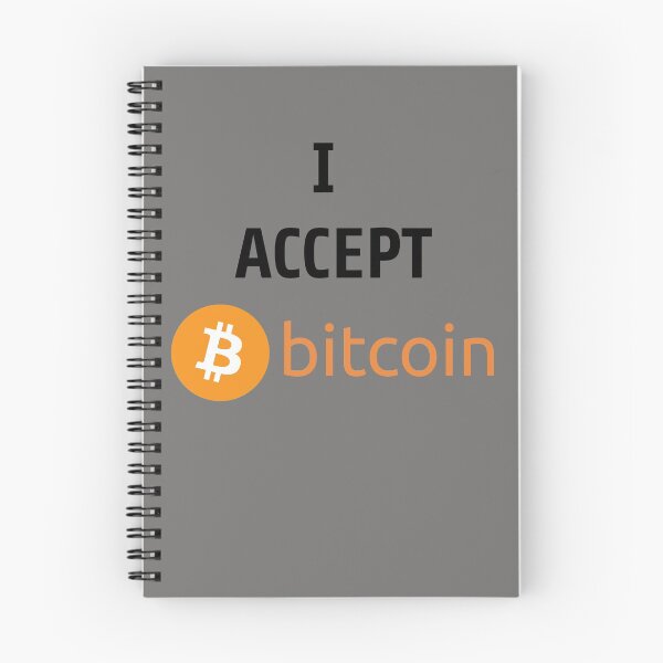 Item preview, I Accept Bitcoin Design designed and sold by hunterivjohn.
