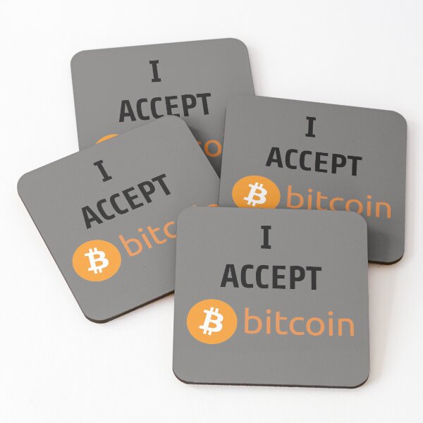 Item preview, I Accept Bitcoin Design designed and sold by hunterivjohn.