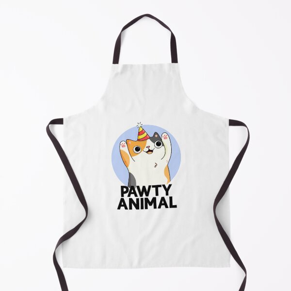 Item preview, Pawty Animal Funny Party Cat Puns designed and sold by punnybone.