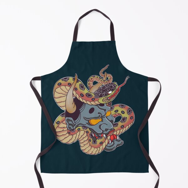 Item preview, Japanese Oni Mask Demon Yakuza Tattoo designed and sold by KerlZ.