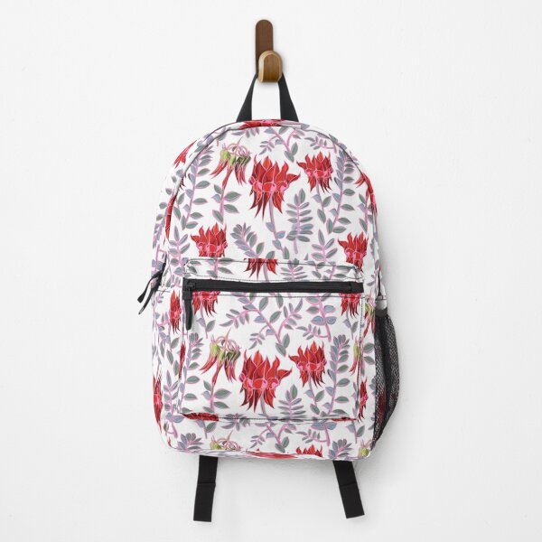 Item preview, Australian Sturt Desert Pea Pattern - Red and White designed and sold by Sketchbook Designs.