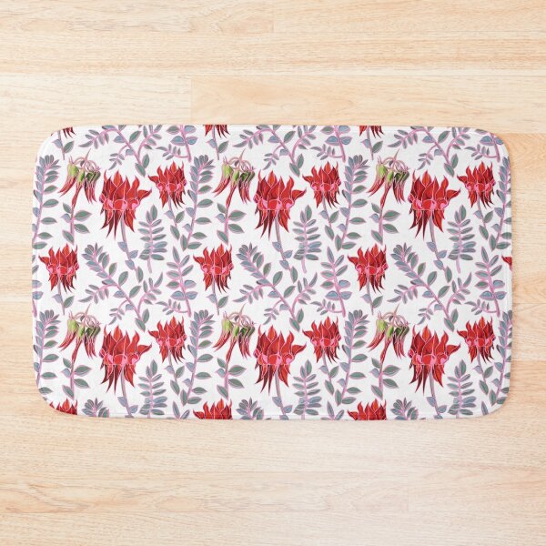 Item preview,  Australian Sturt Desert Pea Pattern - Red and White designed and sold by Sketchbook Designs.