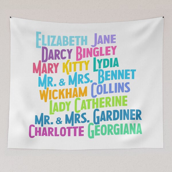 Item preview, Pride & Prejudice Characters designed and sold by rissidesigns.
