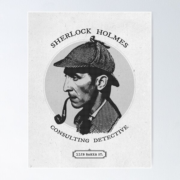 Item preview, Sherlock Holmes Peter Cushing Vintage Ink Poster designed and sold by imageren.