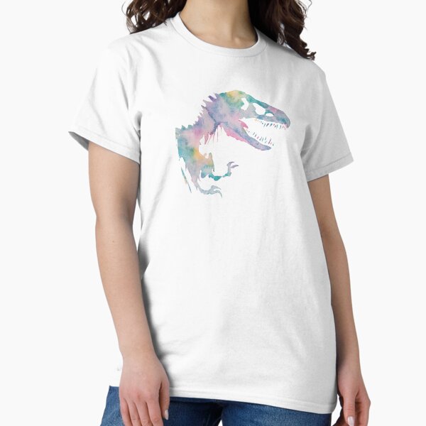 Item preview, Watercolor Jurassic (white)  designed and sold by PeonyPaints.