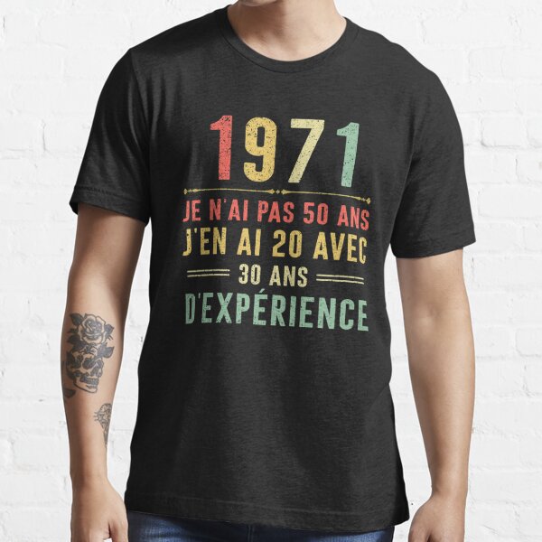 Tee shirt clearance 50 ans homme