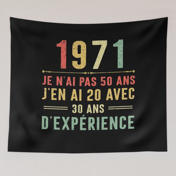 Item preview, Je n'ai pas 50 ans, j'en ai 20 avec 30 ans d'expérience. Vintage 1971 designed and sold by mharlan0ue.