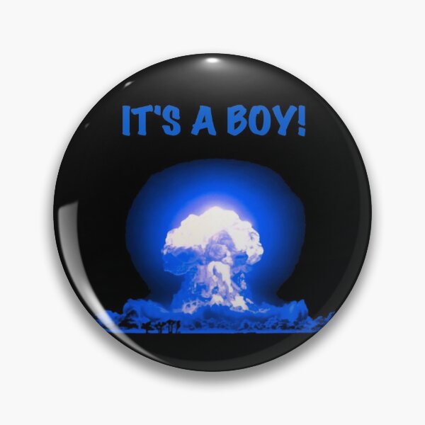 Item preview, Gender reveal mushroom cloud (boy) designed and sold by DotorEaon.