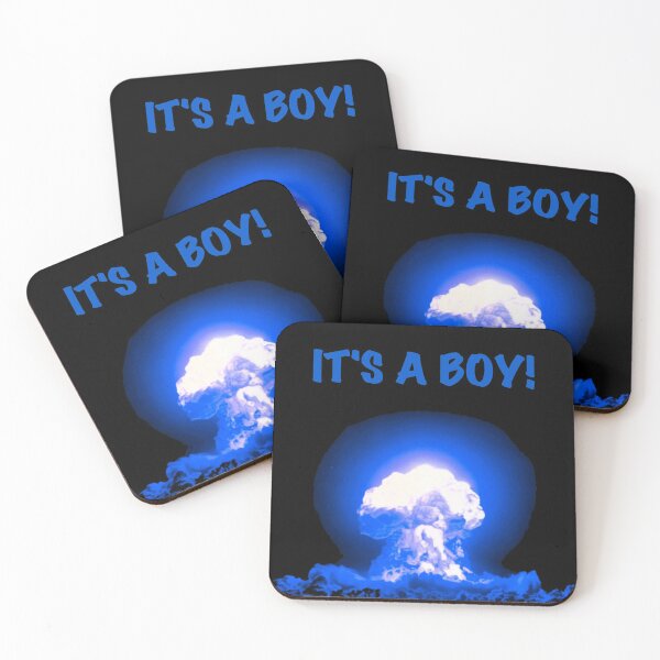 Item preview, Gender reveal mushroom cloud (boy) designed and sold by DotorEaon.