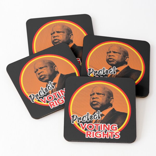 Item preview, John Lewis - Protect Voting Rights (orange) designed and sold by Thelittlelord.