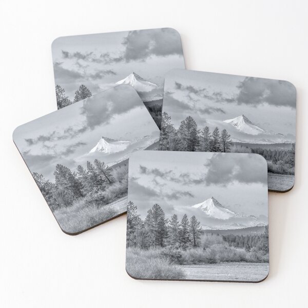 Item preview, Mt Jefferson, Black and White, Central Oregon,  designed and sold by DAM Creative ⭐⭐⭐⭐⭐.