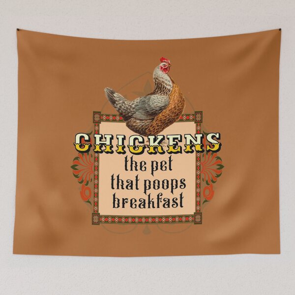 Item preview, CHICKENS the pet that poops Breakfast designed and sold by sandpiperstudio.