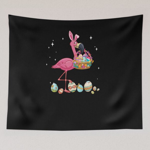 Item preview, Pretty Easter Flamingo With Easter Basket Youth designed and sold by cadieuxart.