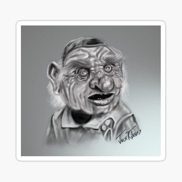 Hoggle, Labyrinth the movie fan art Sticker