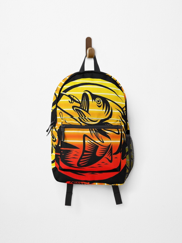 retro bass fishing  Backpack for Sale by Soithside87