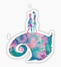 Watercolor Nightmare (black) Sticker