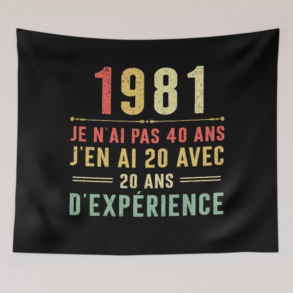 Item preview, Je n'ai pas 40 ans, j'en ai 20 avec 20 ans d'expérience. Vintage 1981 designed and sold by mharlan0ue.