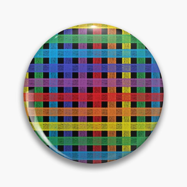 Item preview, Rainbow Plaid Black    designed and sold by lornakay.