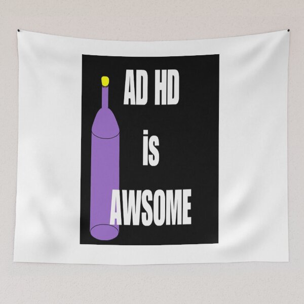 Item preview, ADHD IS AWSOME (bottle included) designed and sold by CUTESTUFFnow.