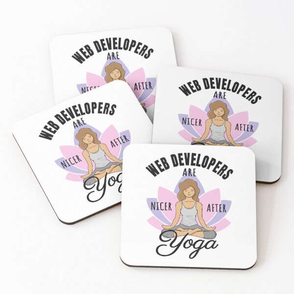 Item preview, Web Developers Are Nicer After Yoga - Good Vibes Design designed and sold by rukia020290.