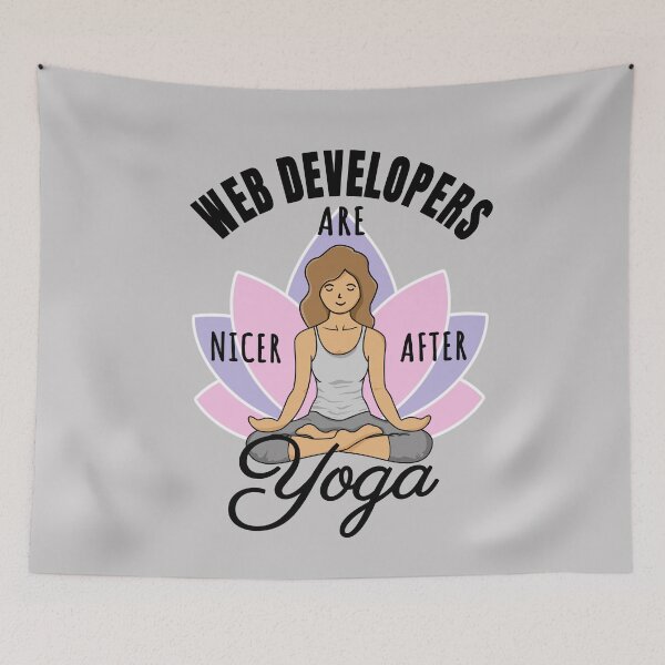 Item preview, Web Developers Are Nicer After Yoga - Good Vibes Design designed and sold by rukia020290.
