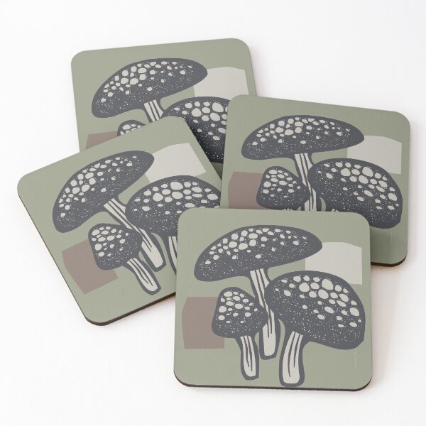 Item preview, Black And White Mushrooms designed and sold by Mrchaje.