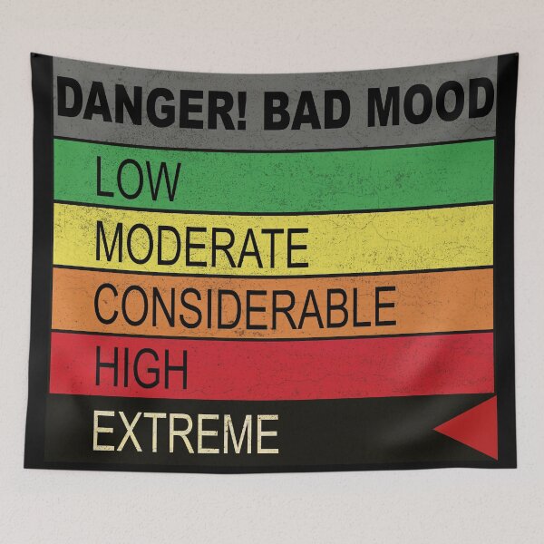 Item preview, Danger bad mood sign designed and sold by myseptember18th.