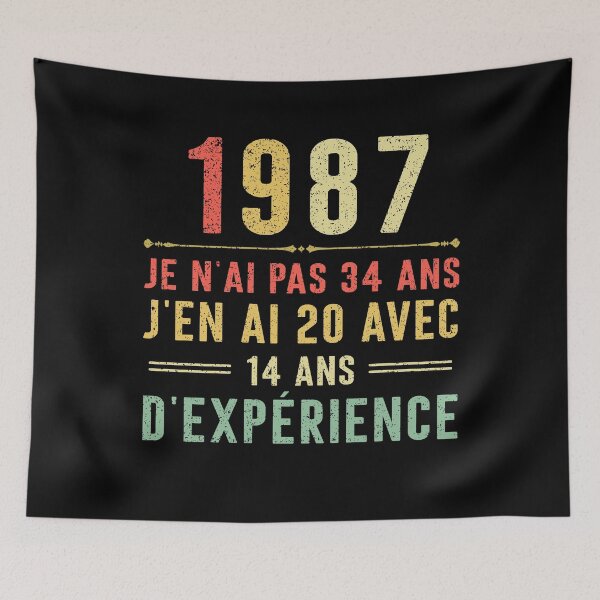 Item preview, Je n'ai pas 34 ans, j'en ai 20 avec 14 ans d'expérience. Vintage 1987 designed and sold by mharlan0ue.