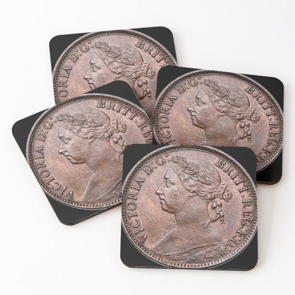 Item preview, Queen Victoria Victorian farthing, 1884  designed and sold by The Great  Art.