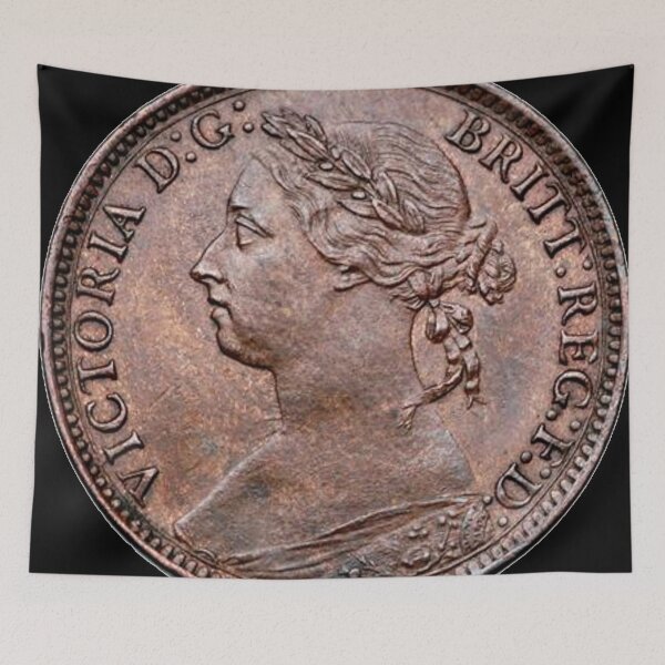Item preview, Queen Victoria Victorian farthing, 1884  designed and sold by The Great  Art.