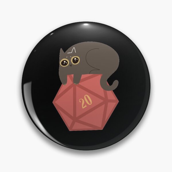 Item preview, Cute Guilty Cat over Polyhedral D20 Dice designed and sold by pixeptional.