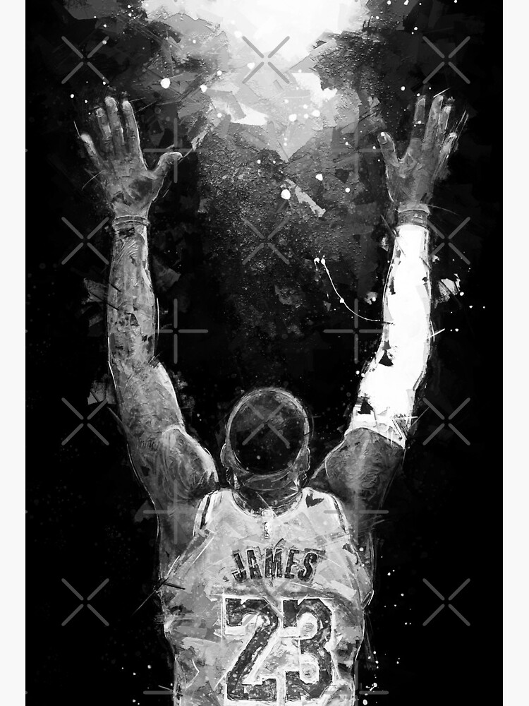 LeBron James Jersey Back Greeting Card for Sale by JJMoe7