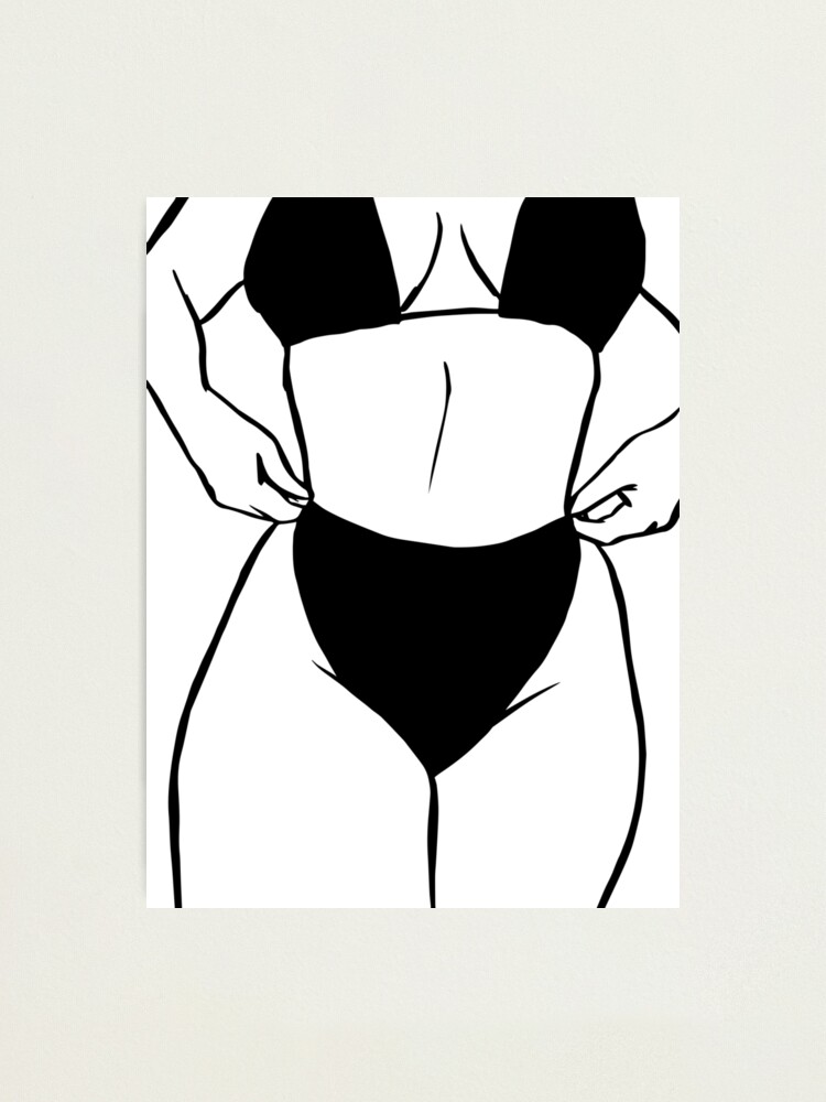 Lámina fotográfica «Mi cuerpo mi elección dibujo cuerpo positivo» de  AlurePrints | Redbubble