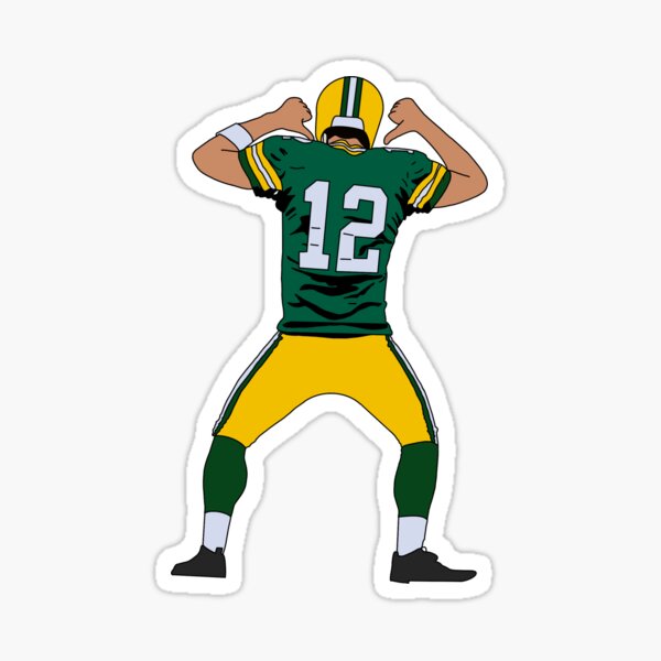 Aaron Rodgers Green Bay Packers' Sticker for Sale by emfseal